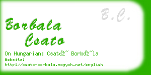 borbala csato business card